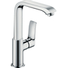 Hansgrohe Metris 1-gats wastafelkraan - met hoge - draaibare uitloop - zonder waste - hoogglans chroom 0450907