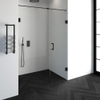 Saniclass Create douchedeur 150x200cm 2-delig profielloos met antikalk en 8mm veiligheidsglas zwart mat SW223784 Saniclass Create douchedeur 150x200cm 2-delig profielloos met antikalk en 8mm veiligheidsglas zwart mat SW223784