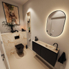 MONDIAZ TURE-DLUX Meuble toilette - 100cm - Urban - EDEN - vasque Frappe - position droite - 1 trou de robinet SW1102621