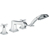 Hansgrohe Metropol Classic afbouwdeel voor 4-gats badrandkraan met kruisgreep met handdouche chroom SW94991 Hansgrohe Metropol Classic afbouwdeel voor 4-gats badrandkraan met kruisgreep met handdouche chroom SW94991
