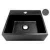 Wiesbaden Leto fontein 33.5x29x11.5cm keramiek quartz zwart SW484770 Wiesbaden Leto fontein 33.5x29x11.5cm keramiek quartz zwart SW484770