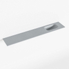 Mondiaz EDEN Lavabo - 120x23x0.9cm - vasque droite - sans trous de robinet - pour meuble de toilettes - solid surface - plata SW1025882
