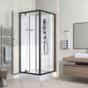 Ritmo Douchecabine - 80x80cm - incl. douchegarnituur - zwart SW1408475