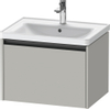 Duravit Ketho 2 meuble sous-lavabo avec 1 tiroir 63.4x45.5x44cm avec poignée gris béton anthracite mat SW772181