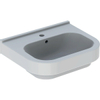 Geberit 300 Basic wastafel - 55cm - 1 kraangat - met overloop - wit SW417650