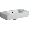 Geberit Renova Compact wastafel - compact - met kraangat rechts - met overloop - 50x25x15cm - met afleg - wit SW417354