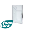 FugaFlow ID06 Quick Fit porte de douche coulissante - 120x190cm - 6mm verre de sécurité - profilé aluminium - anti calcaire - Chrome SW999915