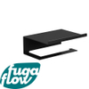 FugaFlow Efficiente Acces Eternal porte-rouleau de papier toilette avec plateau noir mat SW1123717