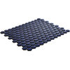 The Mosaic Factory Barcelona mozaïektegel - 26x30cm - wandtegel - Zeshoek/Hexagon - Porselein Cobalt Blue Glans SW258544