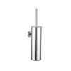 Fortifura Calvi toiletborstelhouder - gesloten model - wand - rond - hoogglans chroom SW1111539