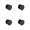 Fortifura Calvi douche latérale - 5cm - rond - 1 jet - lot de 4 - noir mat SW1381714