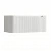 H&R Badmeubelen Juice Wastafelonderkast - 100x45x40cm - afgeronde hoeken - 3D-front - 1 lade - geïntegreerde greep - wit mat SW1259161