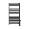 Wiesbaden Elara Elektrische radiator Smart WiFi - 118.5x60cm - PVD - gunmetal (antraciet) SW1210956