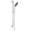 GROHE Vitalio Joy 110 Glijstangset - 60cm - ronde handdouche - 2 straalsoorten - gladde doucheslang - chroom/zwart 4357674 GROHE Vitalio Joy 110 Glijstangset - 60cm - ronde handdouche - 2 straalsoorten - gladde doucheslang - chroom/zwart 4357674