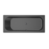 Xenz Aruba Baignoire - 190x80x48 - bonde Centrale - acrylique - ebony SW103144