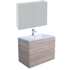 Adema Looks Badmeubelset 80x45.5x58cm met overloop met spiegelkast hout SW399374 Adema Looks Badmeubelset 80x45.5x58cm met overloop met spiegelkast hout SW399374