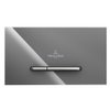 Villeroy & Boch Viconnect bedieningsplaat M300 DF frontbediend 25.3x14.5cm glas grijs/RVS SW106649 Villeroy & Boch Viconnect bedieningsplaat M300 DF frontbediend 25.3x14.5cm glas grijs/RVS SW106649