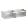 BRAUER Flourish armoire latérale - 119x30x45.5cm - avec 2 compartiments de rangement brillant blanc SW445415
