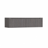 H&R Badmeubelen Juice Wastafelonderkast - 160x45x40cm - rechterhoek afgerond - 2 lades - geïntegreerde greep - Wenge SW1110474