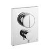 Robinet de douche Crosswater Crossbox - thermostatique - adapté pour 2 voies - poussoir - chrome SW496834