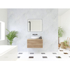 HR Matrix 3d meuble de salle de bain ensemble 80cm 1 tiroir sans poignée avec bandeau couleur chêne français avec dessus chêne français SW857048