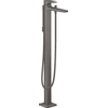 Hansgrohe Metropol Corps de finition pour robinet de baignoire autoportante montage au sol avec inverseur avec bec fixe 23.5 cm chrome noir brossé SW297548