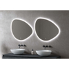 H&R Badmeubelen spiegel – organisch – 67x54 cm – indirecte LED rondom – rechtse uitvoering – Zilver SW1111420