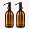 Fortifura Calvi Zeepdispenser - 500ml - set van 2 - mat zwart SW1482377