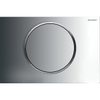 Geberit Sigma10 bedieningsplaat - spoel-stop spoeling - rond - glans mat chroom 0730023