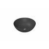 INK Otello Large vasque à poser - 40x40x14cm Posé rond porcelaine - gris minuit mat SW955788