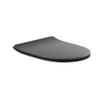 Sanindusa Urby Abattant de toilette - softclose - quickrelease - slim - noir mat SW1566439