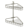 Hotbath Cobber double panier d'angle en fil nickel brossé SW74020