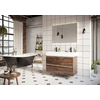 H&R Badmeubelen Infinity XXL Wastafelonderkast - 80x44.8x65cm - 2 lades - greeploos met aluminium greeplijst - petrol mat SW755173