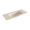 Mondiaz BIG small Linen solid surface inbouw wastafel 110cm midden SW429017 Mondiaz BIG small Linen solid surface inbouw wastafel 110cm midden SW429017