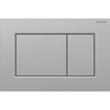 Geberit Sigma01 plaque de déclenchement - chasse à 2 touches - carré - chrome mat laqué SW1237108
