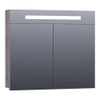 BRAUER 2.0 Armoire de toilette 80x70x15cm 2 portes, éclairage LED intégré 4000K MFC G-Canyon SW499502