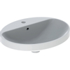 Geberit Variform lavabo à poser ovale 55cm 1 trou de robinet blanc tect SW422173