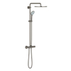 Grohe Euphoria XXL douchesysteem met douchekraan thermostatisch met Rainshower Cosmo 310 hoofddouche en handdouche brushed hard graphite TWEEDEKANS OUT8791