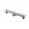 FugaFlow Anta caniveau de douche salle de bain - 70cm - complet - grille - flasque de sol - drain de douche - inox SW721300