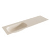 Mondiaz BIG small Linen solid surface inbouw wastafel 160cm links SW424872 Mondiaz BIG small Linen solid surface inbouw wastafel 160cm links SW424872