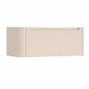 H&R Badmeubelen Juice Wastafelonderkast - 100x45x40cm - linkerhoek afgerond - 1 lade - geïntegreerde greep - Merino SW1489114