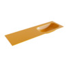 Mondiaz BIG small Ocher solid surface inbouw wastafel 150cm rechts SW423721 Mondiaz BIG small Ocher solid surface inbouw wastafel 150cm rechts SW423721