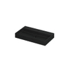 INK United wastafel - 80x45x11cm - 1 wasbak - 1 kraangat - porselein Mat zwart SW454558