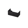 INK Wastafelonderkast - 90x45x37.6cm - 1 lade - push to open - met recht opdekfront - MFC - Houtskool eiken SW439266