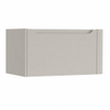 H&R Badmeubelen Juice Wastafelonderkast - 80x45x40cm - rechterhoek afgerond - 1 lade - geïntegreerde greep - beige mat SW1109733