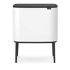 Brabantia Bo Touch Bin Afvalemmer - 3x11 liter - 3 kunststof binnenemmers - wit SW1117519