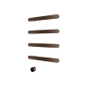 Hotbath &MORE Handdoekradiator - 50x76cm - soft square - 4 stangen - horizontaal - met schakelaar - tuscan bronze (brons) SW1245799