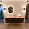 Mondiaz CIRO-DLUX Badkamermeubelset - 170x45x50cm - Solid surface wastafel Saba - 1 wasbak Links - 1 kraangat - 4 lades - Shadow SW1532722