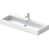 Duravit Vero Lavabo 120xcm avec trou pour robinetterie et trop plein avec Wondergliss Blanc GA42164