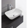 Crosswater Serene Wastafel - 58x35x15cm - zonder kraangat - zonder overloop - glans wit SW487154
